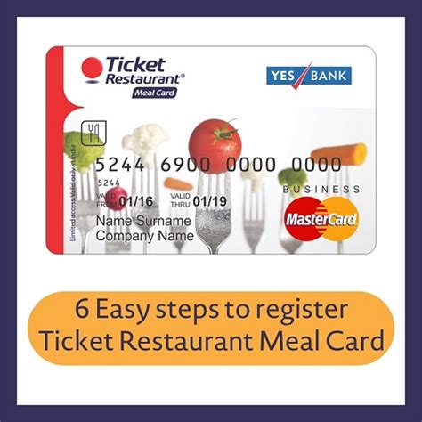 card ticket restaurant smart|ticket restaurant meal plan.